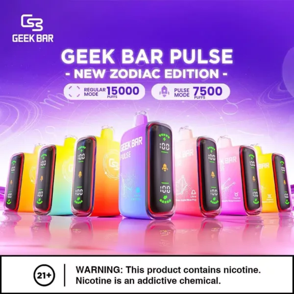 GEEK BAR PULSE 小火箭15000Puffs 一次性電子煙｜可充電LED顯示
